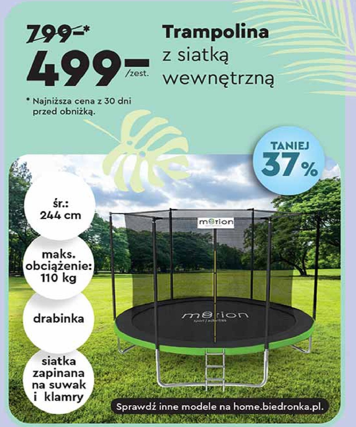 Trampolina 244 cm promocja