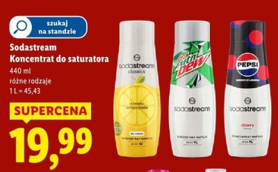 Koncentrat do saturatora różne rodzaje promocja w Lidl