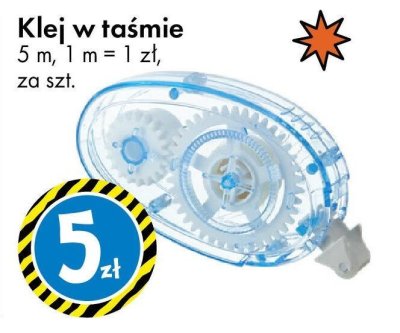 Klej w taśmie 5 m promocja w Tedi