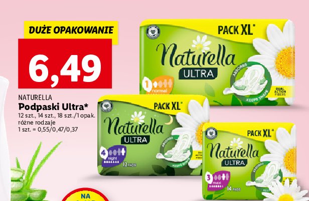 Podpaski higieniczne maxi Naturella ultra promocje