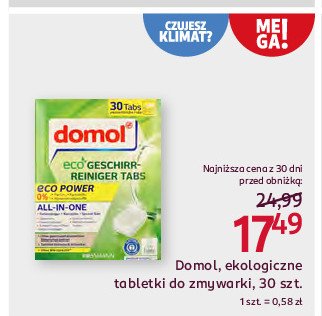 Tabletki do zmywarek eco Domol promocja