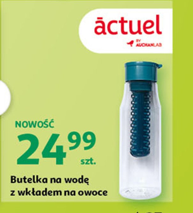 Butelka na wod臋 z wk艂adem na owoce Actuel promocja