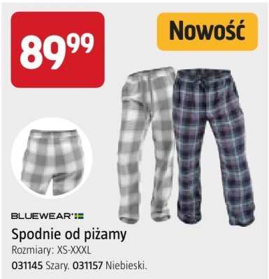 Spodnie od piżamy Bluewear promocja w Jula