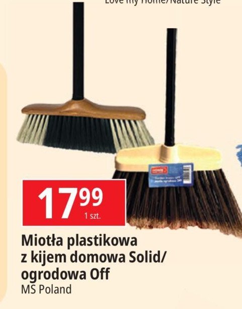 Miotła plastic z kijem MS POLAND promocja