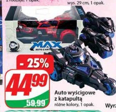 Auto wy艣cigowe z katapult膮 promocja