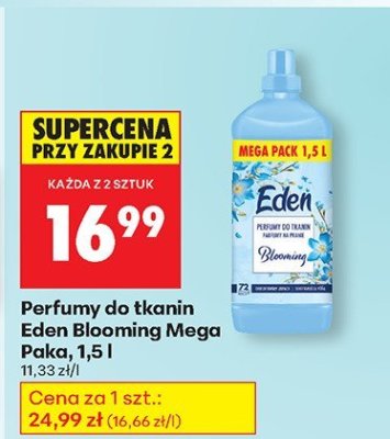 Perfumy do tkanin Eden Blooming Mega Paka, 1,5 l promocja w Biedronka