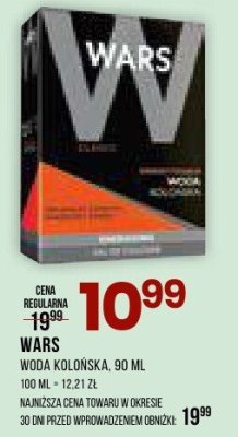 Woda kolońska Wars, 90 ml promocja w Drogerie Natura