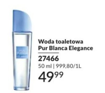 Woda toaletowa Pur Blanca Elegance promocja w AVON