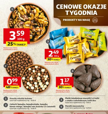 Cukierki Jamajka, Jamajka biała, Jamajka banan-mango, Jamajka rum, brownie lub Caramelli promocja w Auchan