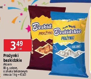 Prażynki solone Aksam beskidzkie promocja