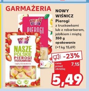 Pierogi z jabłkami, rabarbarem i miętą Nowy wiśnicz promocja