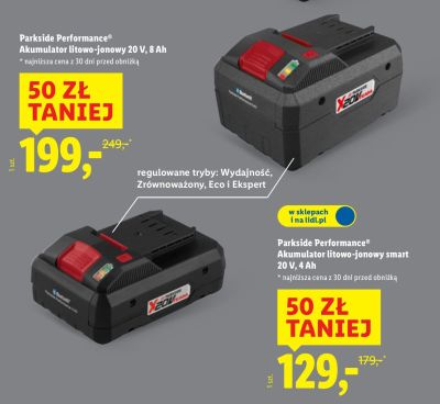 Akumulator litowo-jonowy Parkside Performance 20 V, 8 Ah promocja w Lidl