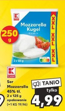 Ser mozzarella K-classic promocja