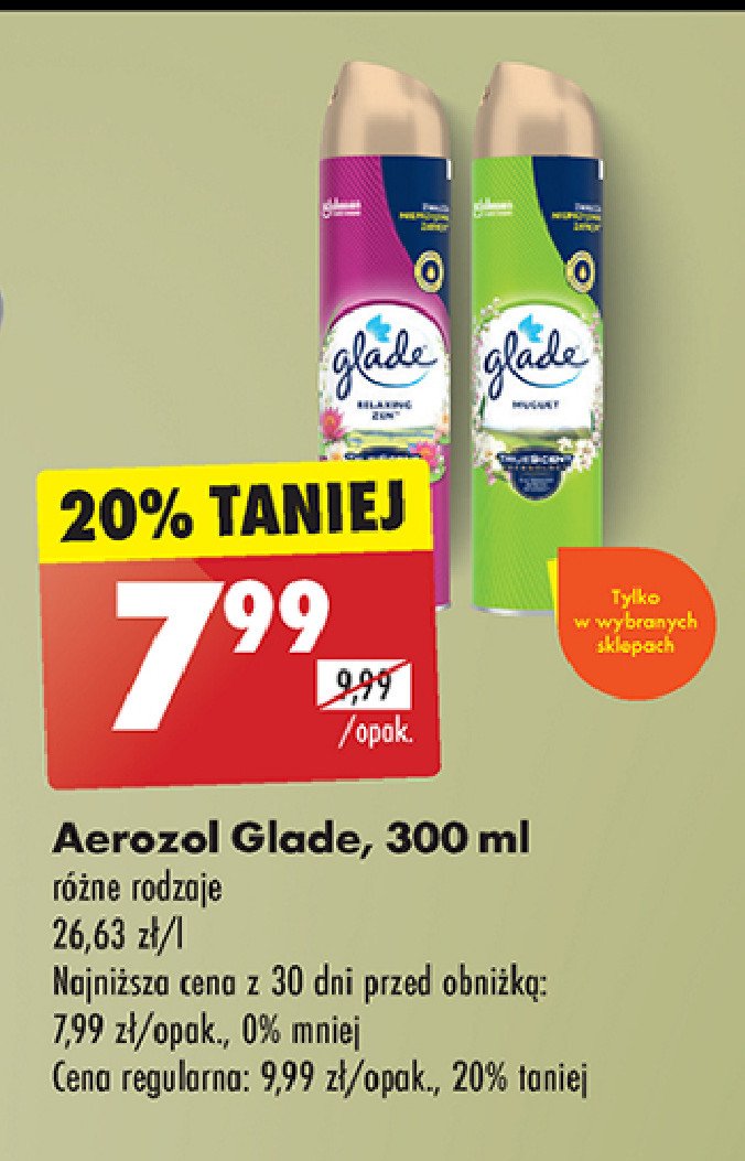 Odświeżacz powietrza relaxing zen Glade promocja