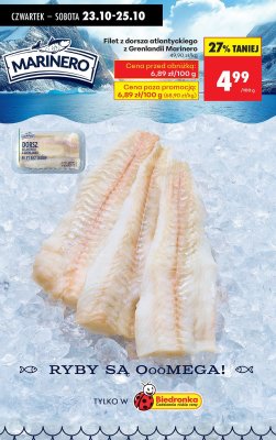 Filet z dorsza atlantyckiego z Grenlandii Marinero promocja w Biedronka