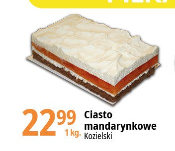 Ciasto mandarynkowe KOZIELSKI promocja