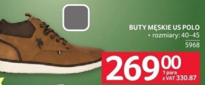 Buty męskie US Polo promocja w Selgros
