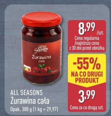 Żurawina cała promocja w Aldi