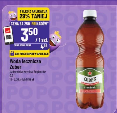 Woda lecznicza Zuber promocja w POLOmarket