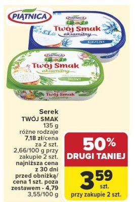 Serek TWÓJ SMAK promocja w Carrefour