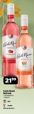 Wino Carlo Rossi Refresh Peach promocja w Netto