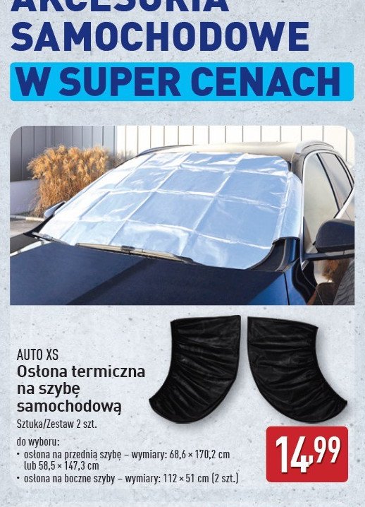 Osłony na boczne szyby AUTO XS promocja w Aldi