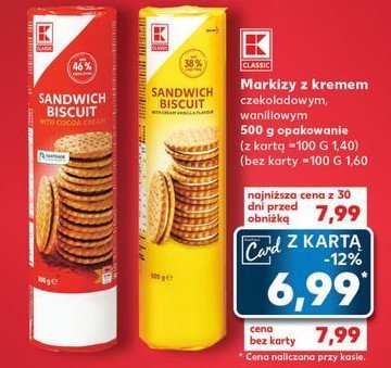 Markizy kakaowe K-classic promocja