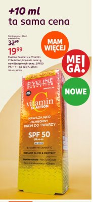 Nawilżająco-ochronny krem do twarzy spf50 Eveline vitamin c 3x action promocja