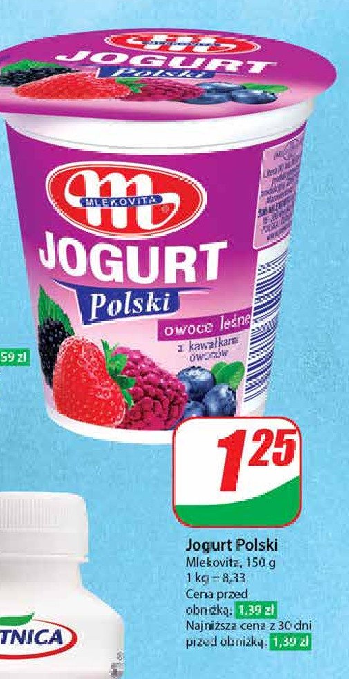 Jogurt owoce leśne Mlekovita jogurt polski promocja