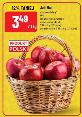 Jabłka wyrane odminy 1kg promocja w POLOmarket