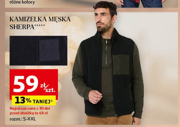 Kamizelka sherpa s-xxl Auchan inextenso promocja