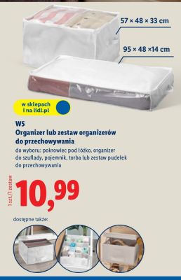Organizer / zestaw organizerów do przechowywania  promocja w Lidl