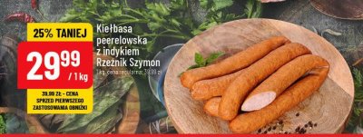 Kiełbasa peerelowska z indykiem Rzeźnik szymon poleca promocja