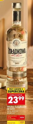 Wódka Żołądkowa de Luxe promocja w Biedronka