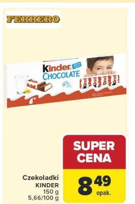 Czekoladki Kinder 150g promocja w Carrefour Market