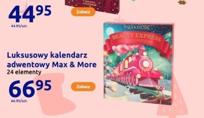 Luksusowy kalendarz adwentowy Max & More 24 elementy promocja w Action