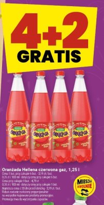 Oranżada Hellena czerwona gaz, 1,25 l promocja w Twój Market