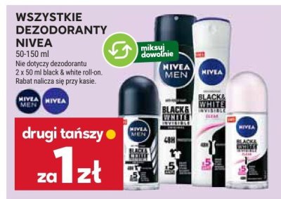 Wszystkie dezodoranty Nivea promocja w Stokrotka