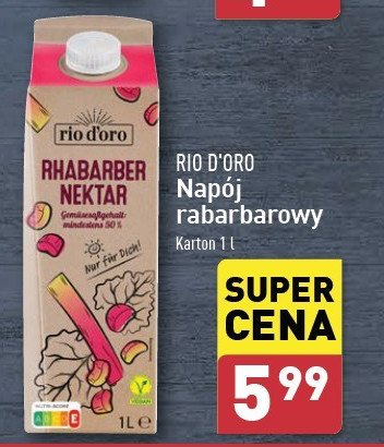 Nektar z rabarbaru Rio d'oro promocja