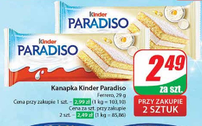 Baton Kinder paradiso promocja