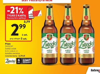 Piwo promocja w Intermarche