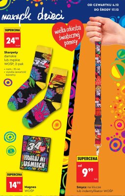 Smycz na klucze lub indentyfikator WOŚP promocja w Biedronka