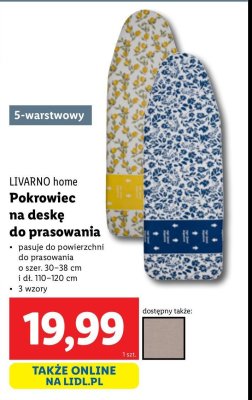 Pokrowiec na desk臋 do prasowania LIVARNO HOME promocja