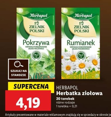 Herbatka pokrzywa Herbapol zielnik polski promocja