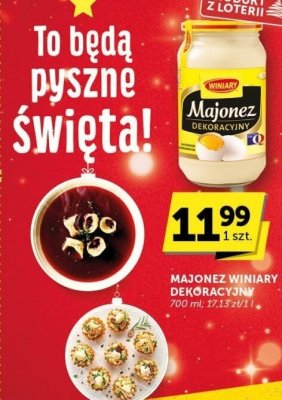 Majonez WINIARY DEKORACYJNY promocja w Groszek