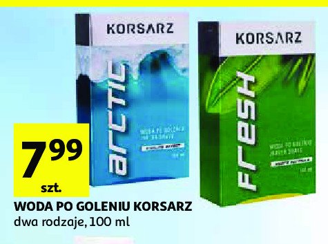 Woda po goleniu KORSARZ ARCTIC promocja