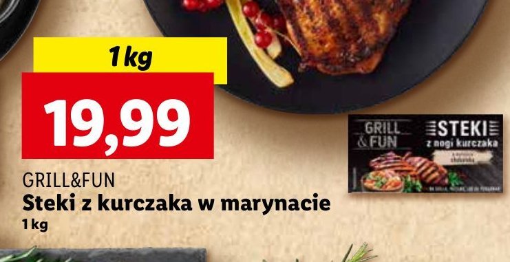 Steki z nogi kurczaka w marynacie chakalaka Grill and fun promocja