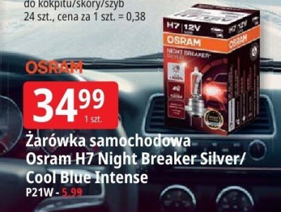 Żarówka samochodowa Osram H7 Night Breaker Silver/Cool Blue Intense P21W promocja w Leclerc