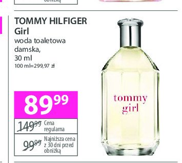 Woda toaletowa Tommy hilfiger tommy girl Tommy hilfiger cosmetics promocja