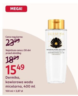Kawiorowa woda micelarna Dermika, 400 ml promocja w Rossmann